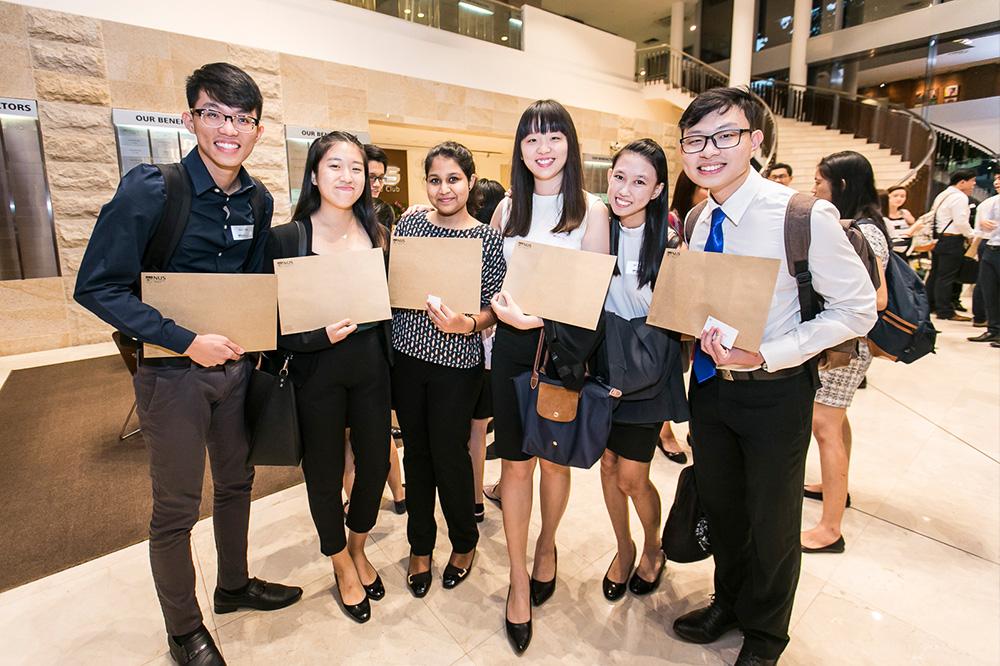 Student recipients at the Undergraduate Scholarship and Bursary Awards Appreciation Dinner 2017