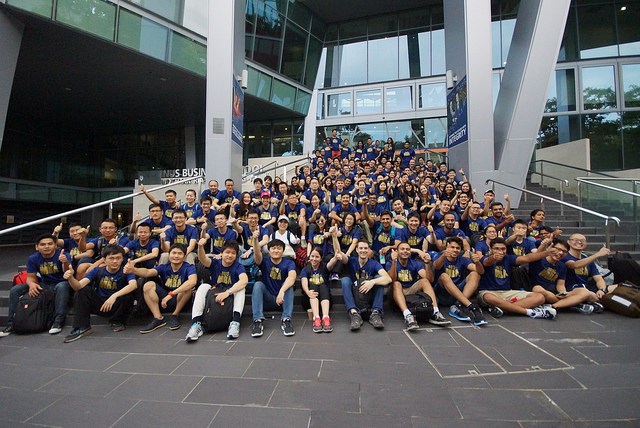 Current NUS MBA students during their 2016 orientation