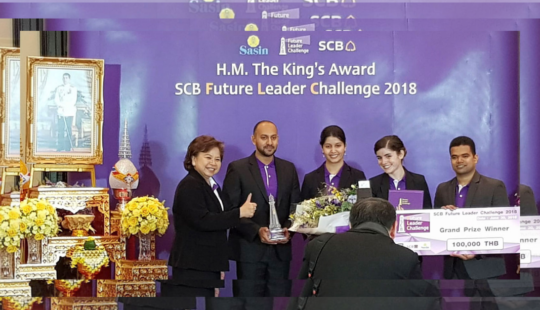 The NUS MBA team crowned champions at Siam Commercial Bank case competition