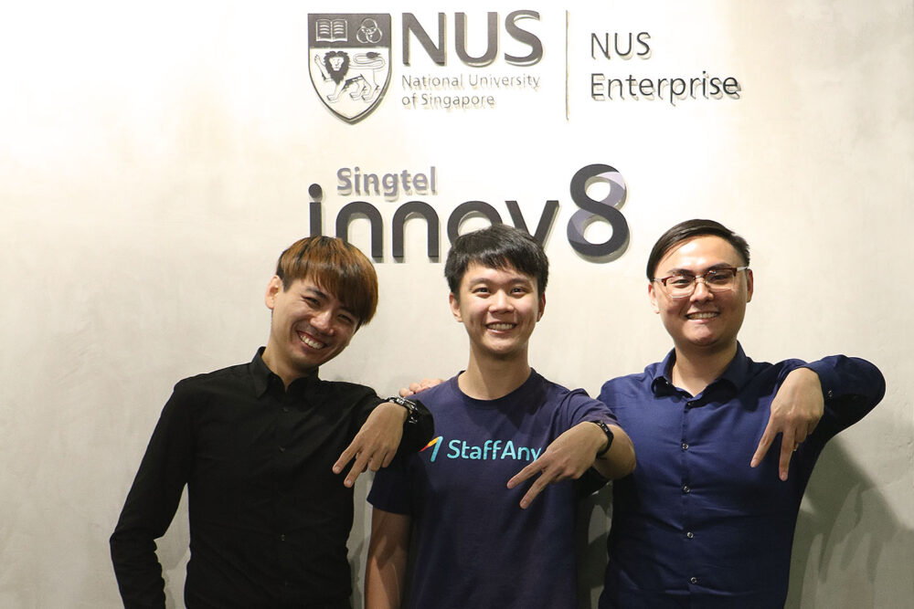 Eugene Ng, Co-Founder of StaffAny<br>Bachelor of Business Administration – Management and Organization and Finance (2018);<br>with the NUS Business School Alumni (NUSBSA) team.