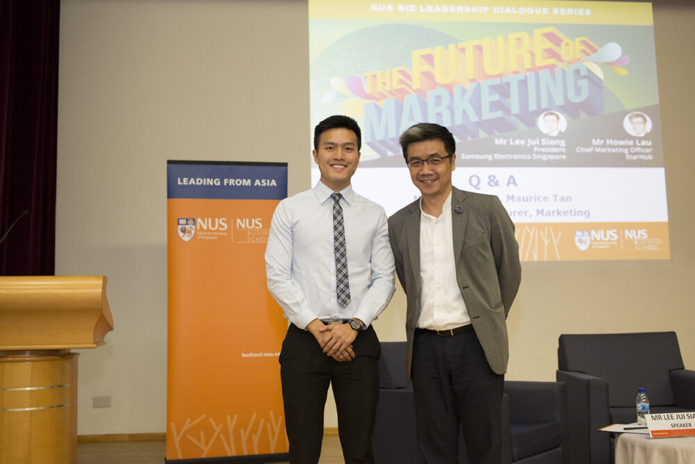Edwin (left) with Mr Howie Lau