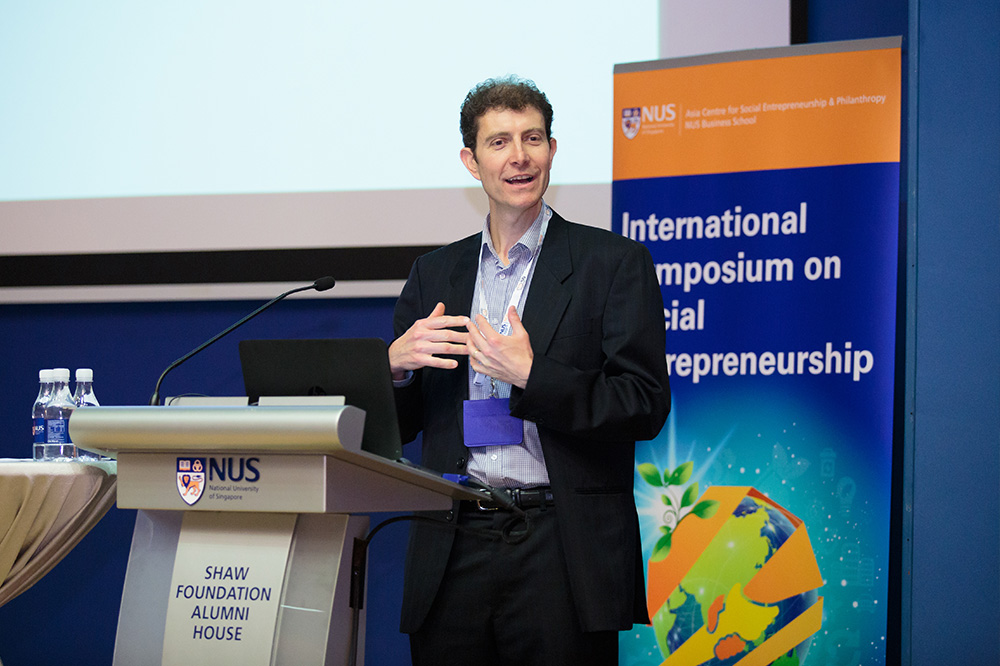 Professor Fergus Lyon from the Centre for Enterprise and Economic Development Research, Middlesex University, at ISSE 2017.