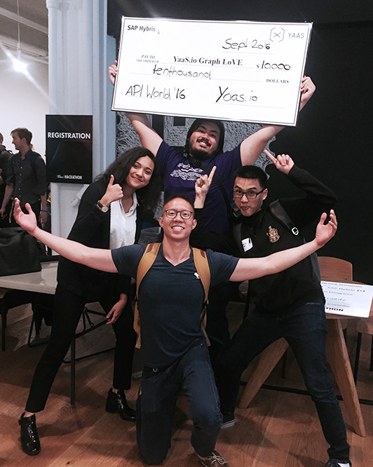 Winning first place at the API World Hackathon in San Francisco