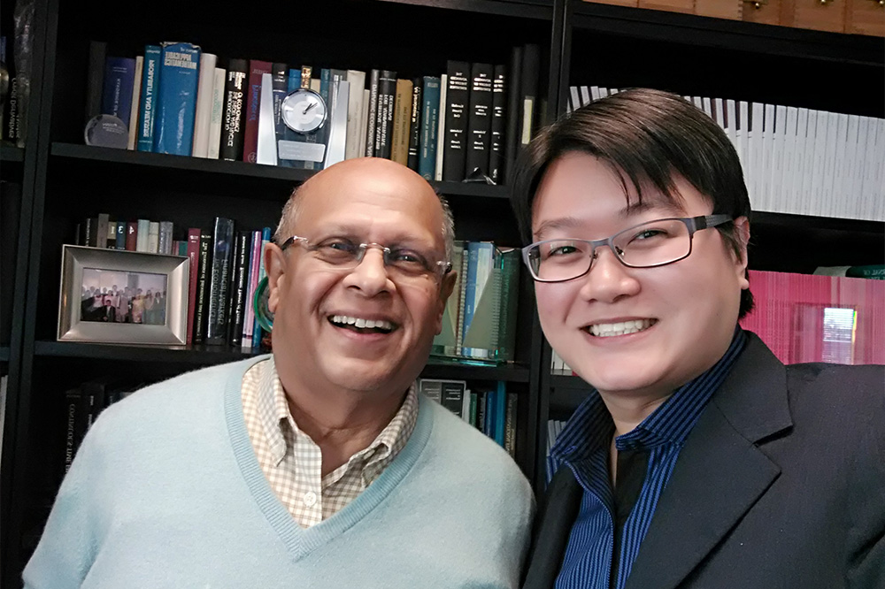 Matt with prof Marti Subrahmanyam, also during his NYU student exchange