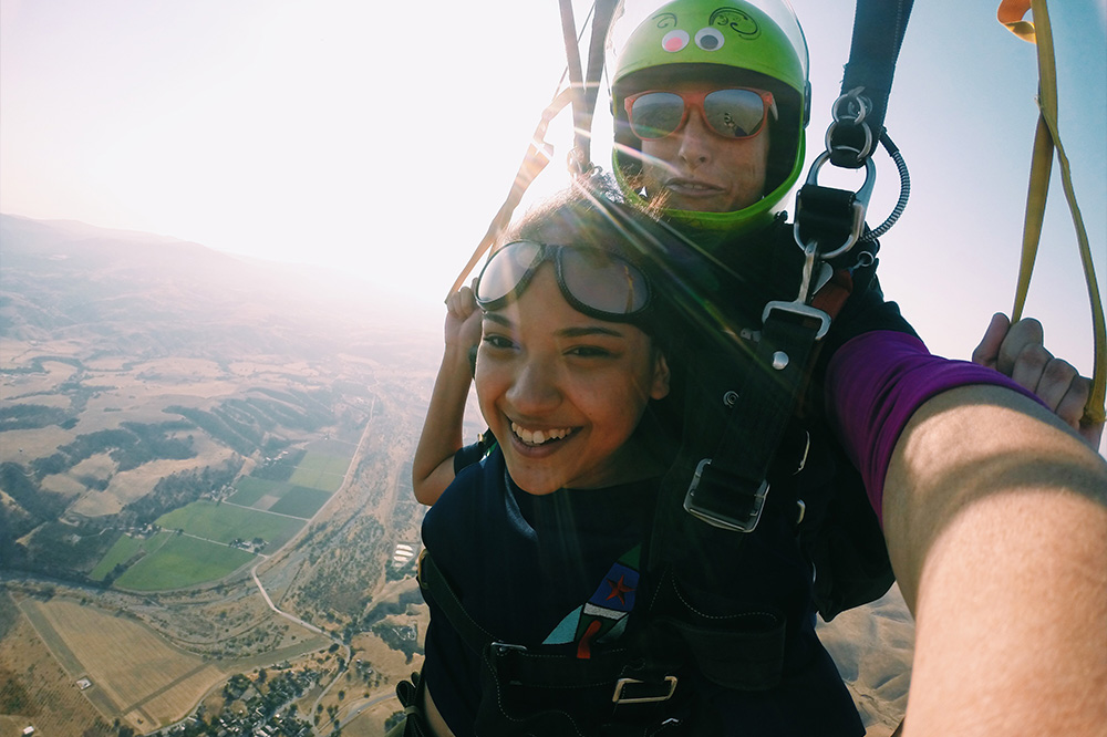 Skydiving in Hollister California