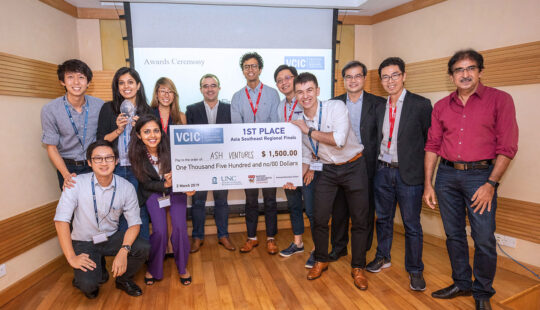 NUS MBA emerge as regional champions for Venture Capital Investment Competition