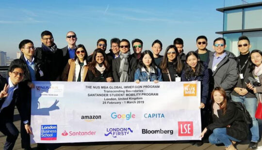 NUS MBA Global Immersion Programme 2019 to London