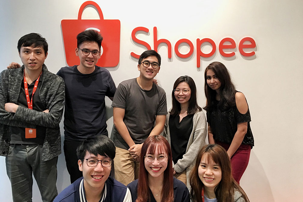 Vincent (back row, second from left) with his SEO team
