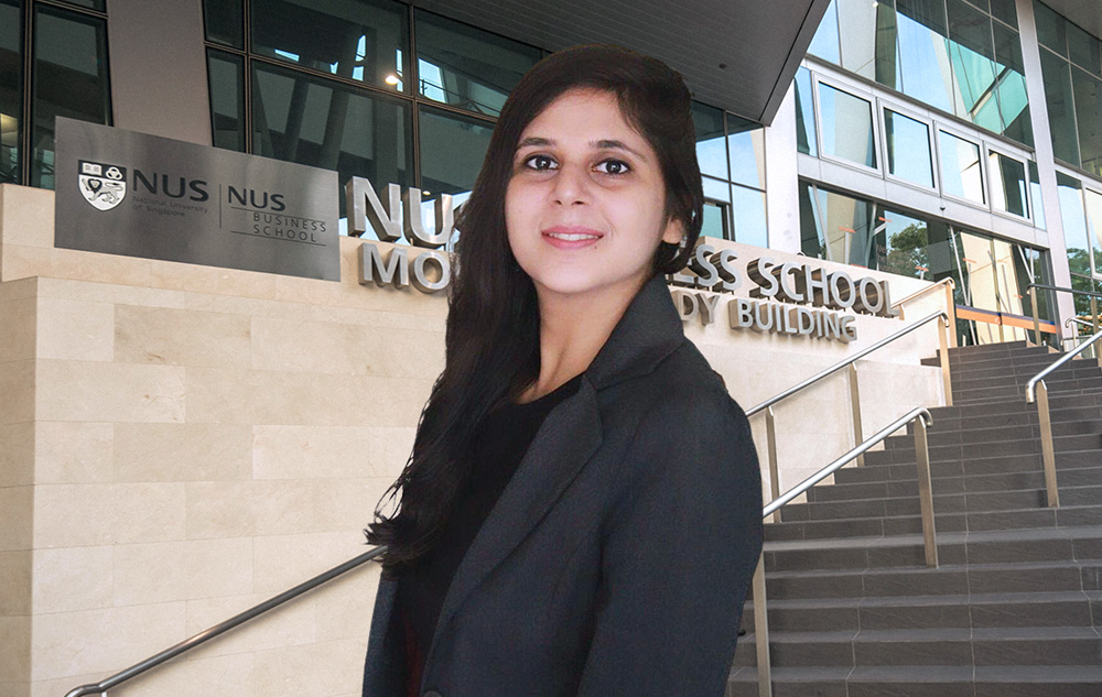 The NUS MBA candidate Rashimi Saraogi