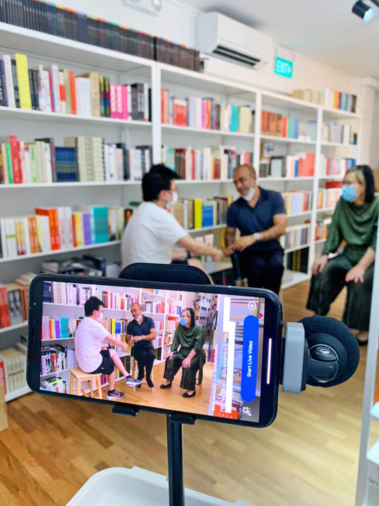 Behind the scenes of Books Actually's Facebook live chat with the authors of 