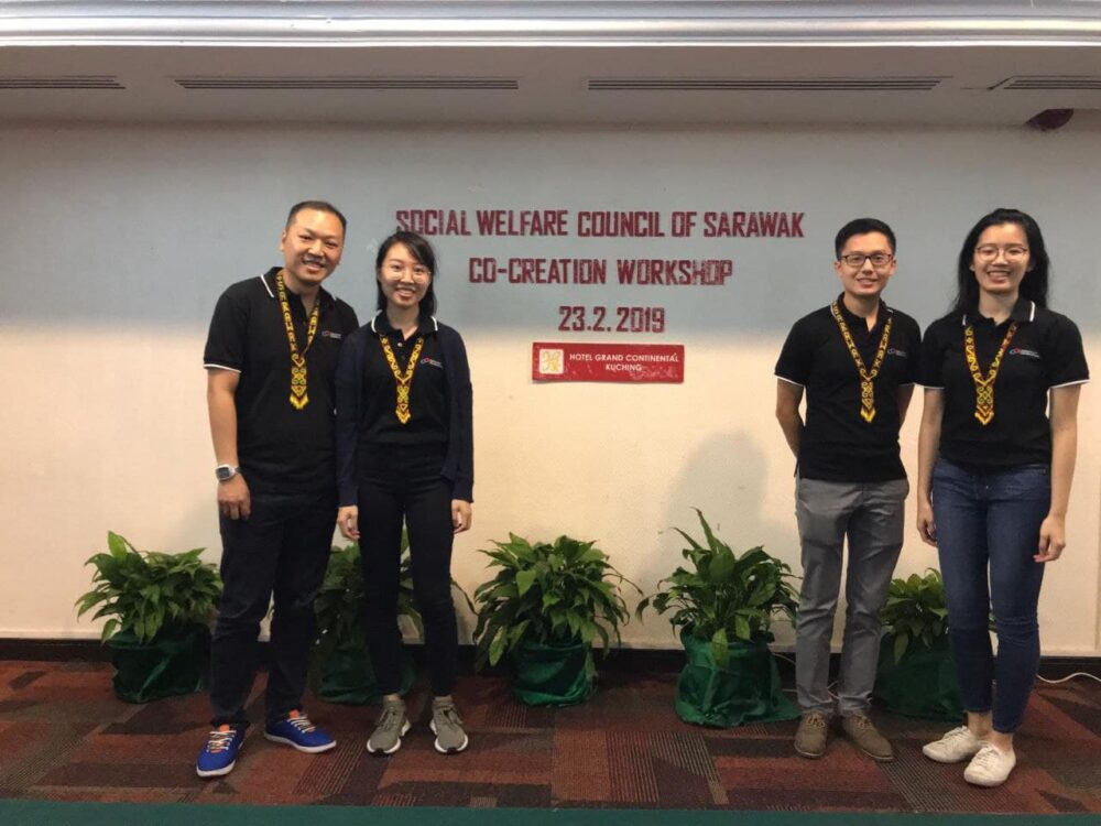 Hean Shuen (second from right) at the co-creation workshop in Kuching, Malaysia.
