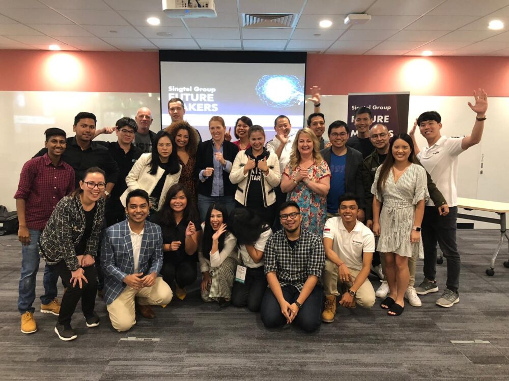 In his past roles at Singtel and Optus, Alvin (third row, far right) led and supported various initiatives in community investment, social innovation, sustainable packaging, climate action and more. 