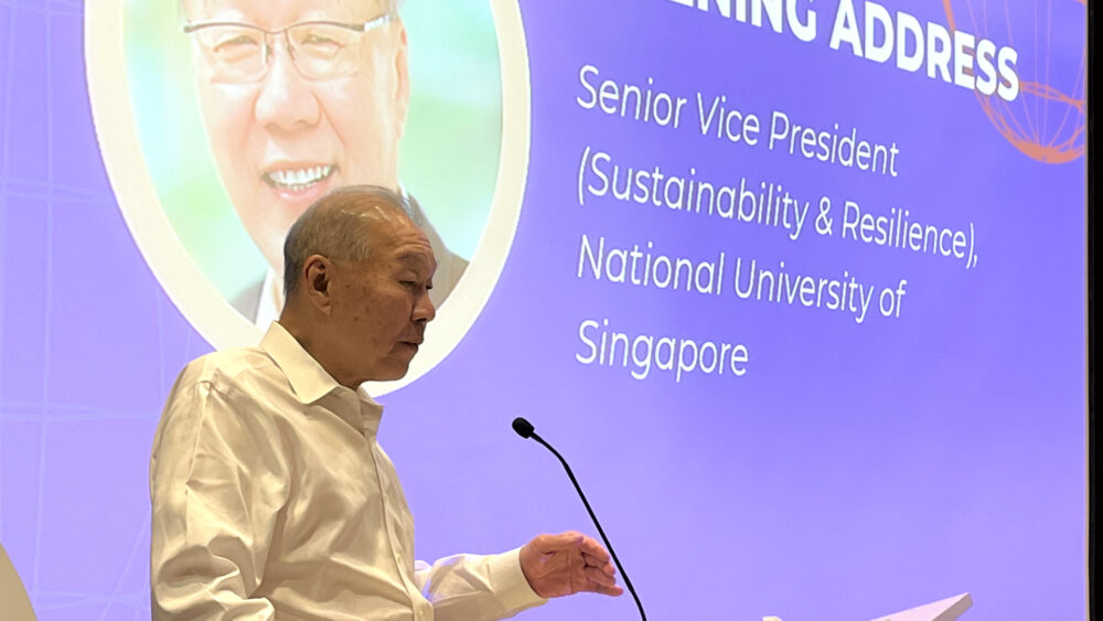 In his opening remarks, Professor Low Teck Seng, NUS’ Senior Vice President (Sustainability and Resilience), emphasised that NUS is committed to contributing to Singapore’s sustainability agenda through education, research, and innovation and enterprise.