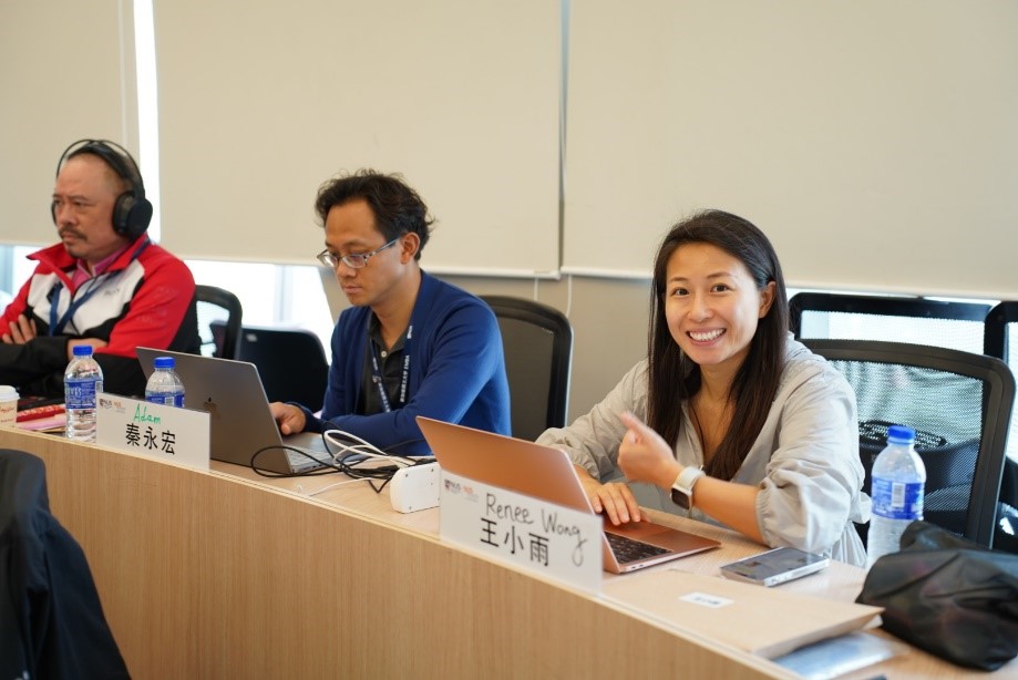 Renee in a class at NUS Business School. 