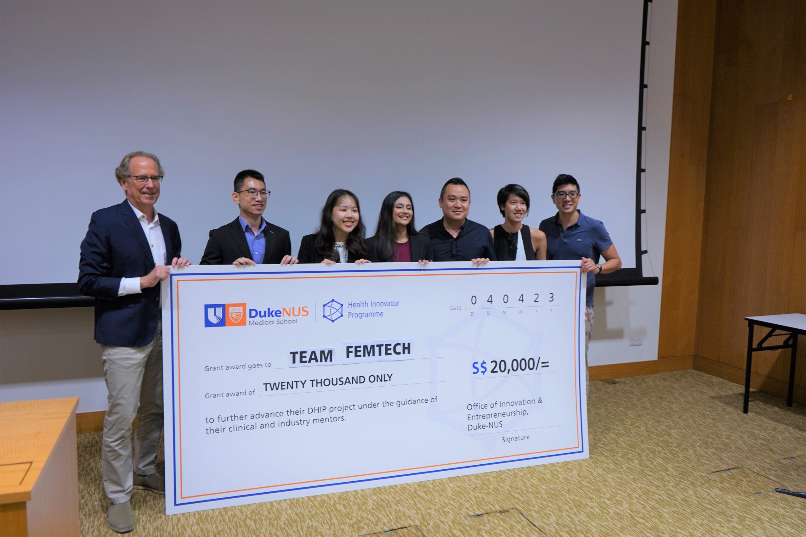 The winning team, OasiGuard, received an invention advancement funding of S$20,000.