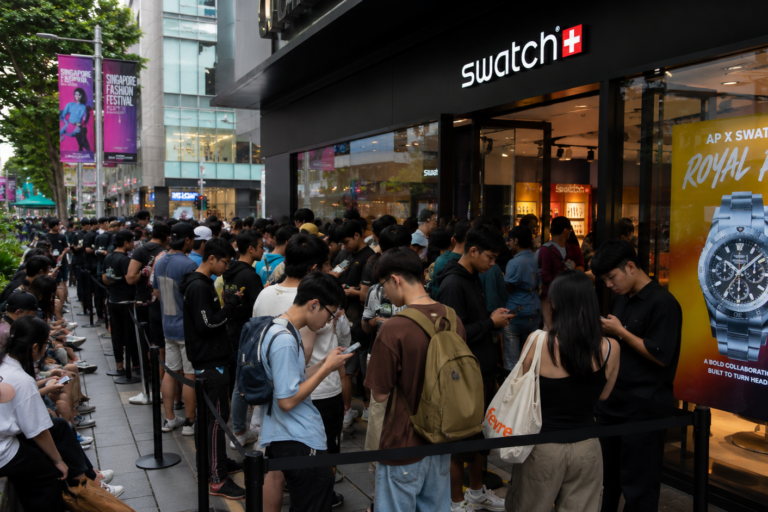 AP x Swatch Royal Pop collection – When a launch brings crowds and chaos, it is a marketing disaster